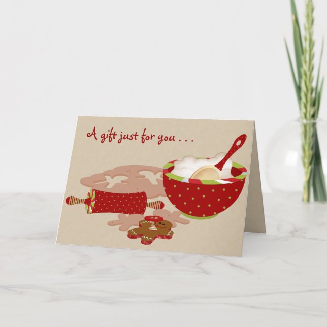 Gingerbread Christmas Recipe Cards (Front)