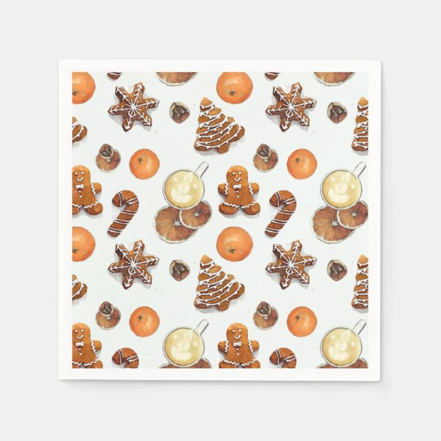Gingerbread Christmas Scent Napkin (Front)