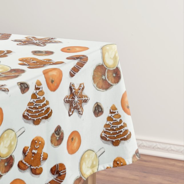 Gingerbread Christmas Scent Tablecloth (In Situ)