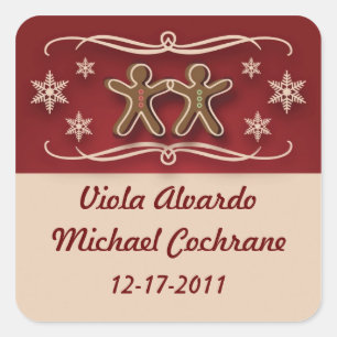 Gingerbread Christmas Stickers