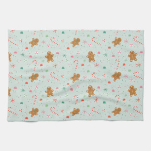 Gingerbread Christmas Tea Towel