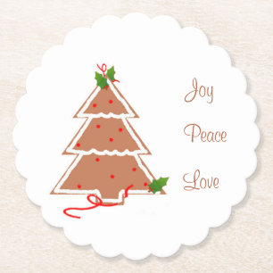 Gingerbread Christmas Tree Coasters