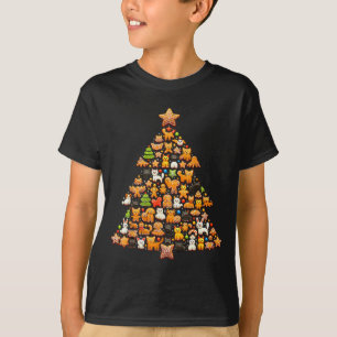 Gingerbread Christmas Tree Funny Gingerbread Anima T-Shirt