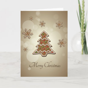 Gingerbread Christmas Tree - Greeting Card