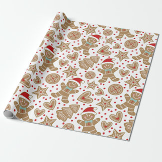 Gingerbread Christmas Wrapping Paper