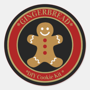 Gingerbread Classic Round Sticker