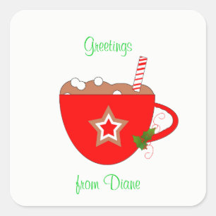 Gingerbread Cocoa Stickers