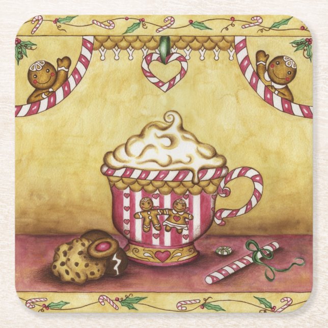 Gingerbread Coffee Coasters (Front)