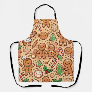 Gingerbread Cookie Apron – Festive Kitchen Wear