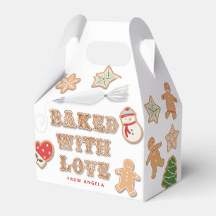 Gingerbread  Cookie   Baked with Love  Favour Box