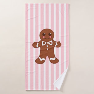 Gingerbread Cookie Bath Towel