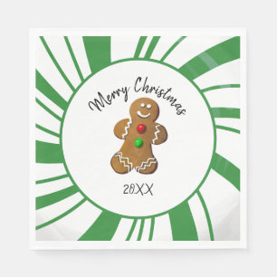 Gingerbread Cookie Candy Plates Napkin