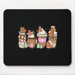 Gingerbread Cookie Christmas Coffee C Latte Drink  Mouse Mat