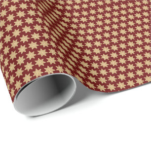 Gingerbread Cookie Christmas Gift Wrapping Paper