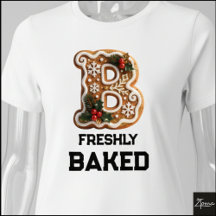 Gingerbread Cookie Christmas Initial Letter B