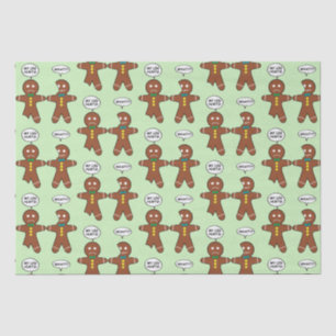Gingerbread Cookie Christmas Tissue Paper