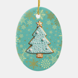 Gingerbread Cookie, Christmas Tree Ceramic Tree Decoration
