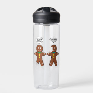 Gingerbread Cookie Christmas Water Bottle