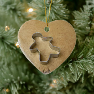 Gingerbread Cookie Cutter  Ceramic Tree Decoration