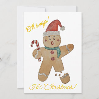 Gingerbread Cookie Flat Holiday Card