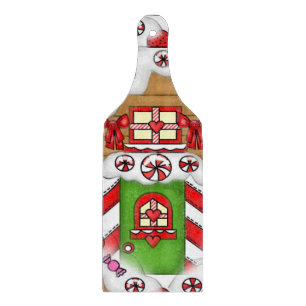 Gingerbread cookie glass cutting paddle board
