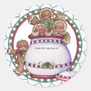 Gingerbread Cookie Jar Label - From the Kitchen of