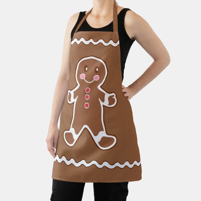 Gingerbread Cookie Kitchen Apron (Insitu)