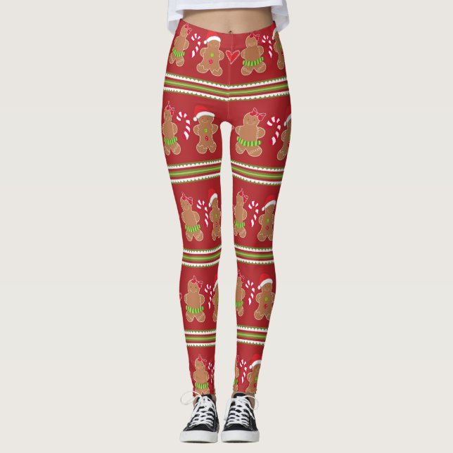 Gingerbread Cookie Leggings (Front)