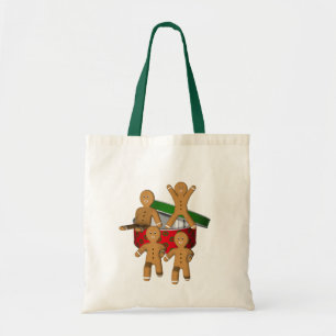 Gingerbread Cookie Men Christmas Holiday Cute Tote Bag