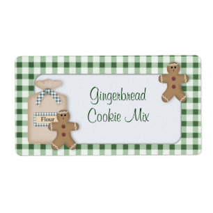 Gingerbread Cookie Mix Label