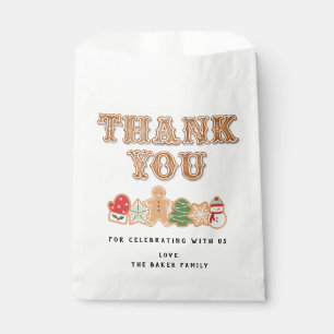Gingerbread Cookie Thank You Favour Bag