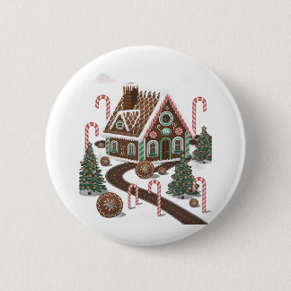 Gingerbread Cookie Wonderland 6 Cm Round Badge