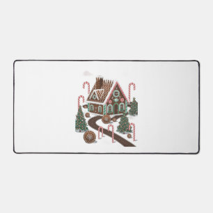 Gingerbread Cookie Wonderland Desk Mat