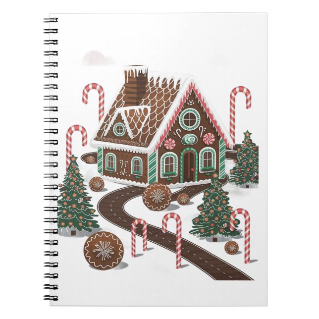 Gingerbread Cookie Wonderland Notebook (Front)