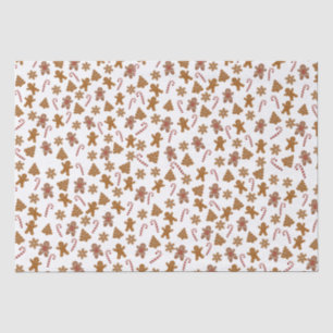 Gingerbread Cookies and Candy Canes Tissue Paper