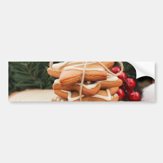 Gingerbread Cookies Bumper Sticker (Front)