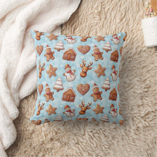 Gingerbread Cookies Christmas Cushion