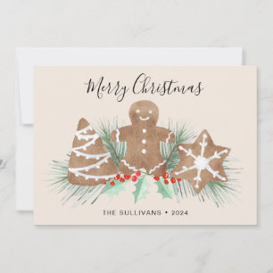 Gingerbread Cookies Christmas Holiday Card