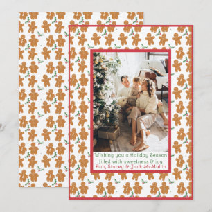 gingerbread Cookies Christmas Holiday Photo Card