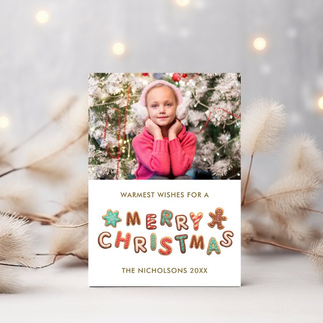 Gingerbread Cookies Christmas Holiday Photo Card (Creator Uploaded)