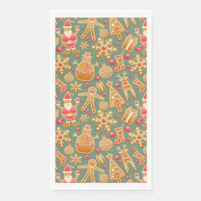 Gingerbread/cookies/Christmas Napkin (Front)