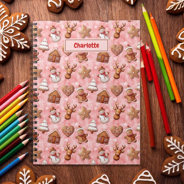 Gingerbread Cookies Christmas Red Notebook (Creator Uploaded)