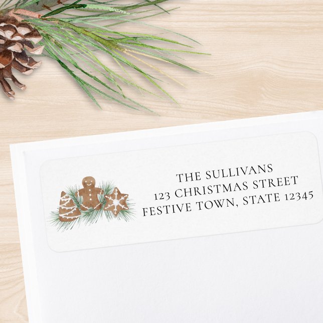Gingerbread Cookies Christmas Return Address (Creator Uploaded)