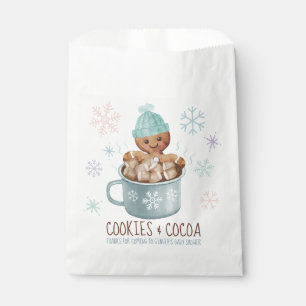 Gingerbread Cookies & Cocoa Winter Boy Baby Shower Favour Bags