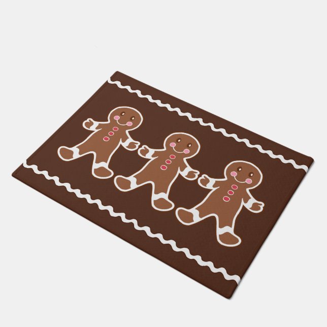 Gingerbread Cookies Doormat  (Angled)