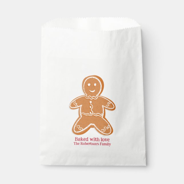 Gingerbread Cookies Favour Bags (Front)