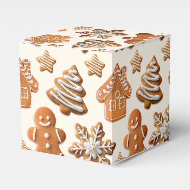 Gingerbread Cookies Favour Box (Front Side)