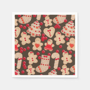 Gingerbread Cookies Holiday Cookie Exchange Party Napkin