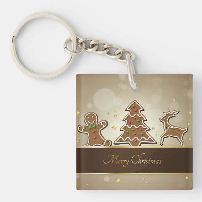 Gingerbread Cookies Key Ring (Front)