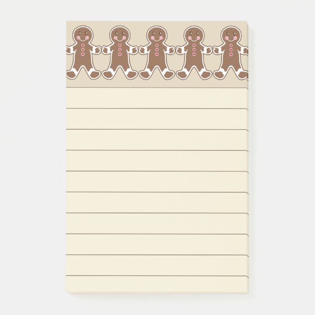 Gingerbread Cookies Kitchen Post It Notes (Front)